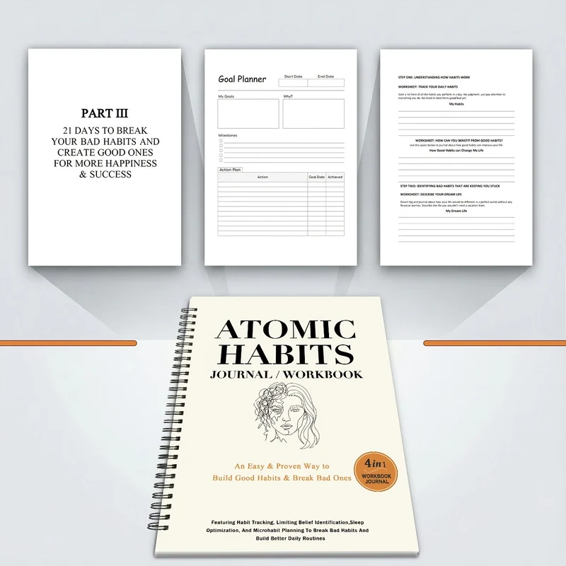 Structured Habit Building Workbook And 21 Day Success Planner Euroselle