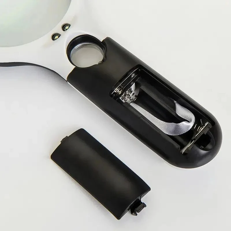 45x Handheld Magnifying Glass With LED Light For Precise Reading And Detailed Inspection Euroselle