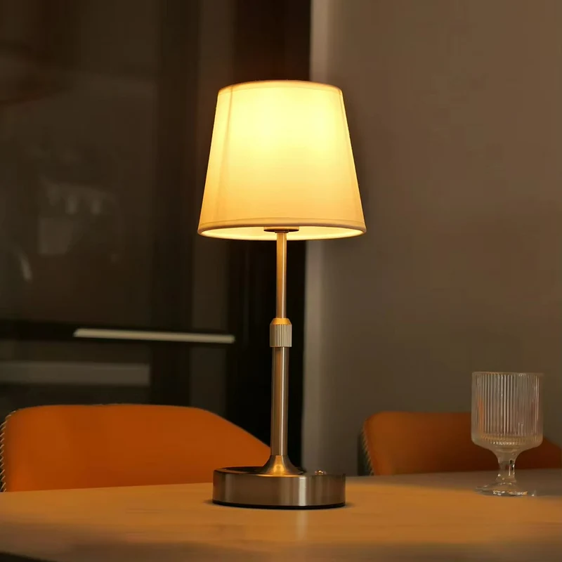 Euroselle Cordless Table Lamp With Dimmable LED And Adjustable Height