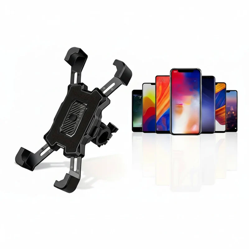 Euroselle Shockproof Phone Holder For Bikes And Motorcycles With Secure GPS Mount