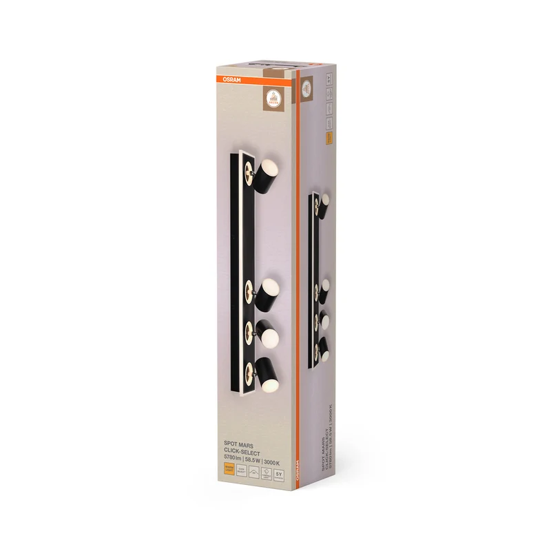 OSRAM DECOR SPOT MARS Deckenleuchte, 58,5W, 1.800lm, schwarz