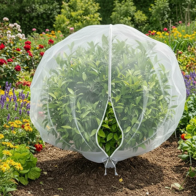 Euroselle Drawstring Fruit Tree Mesh Net Bags Breathable Fruit Protection