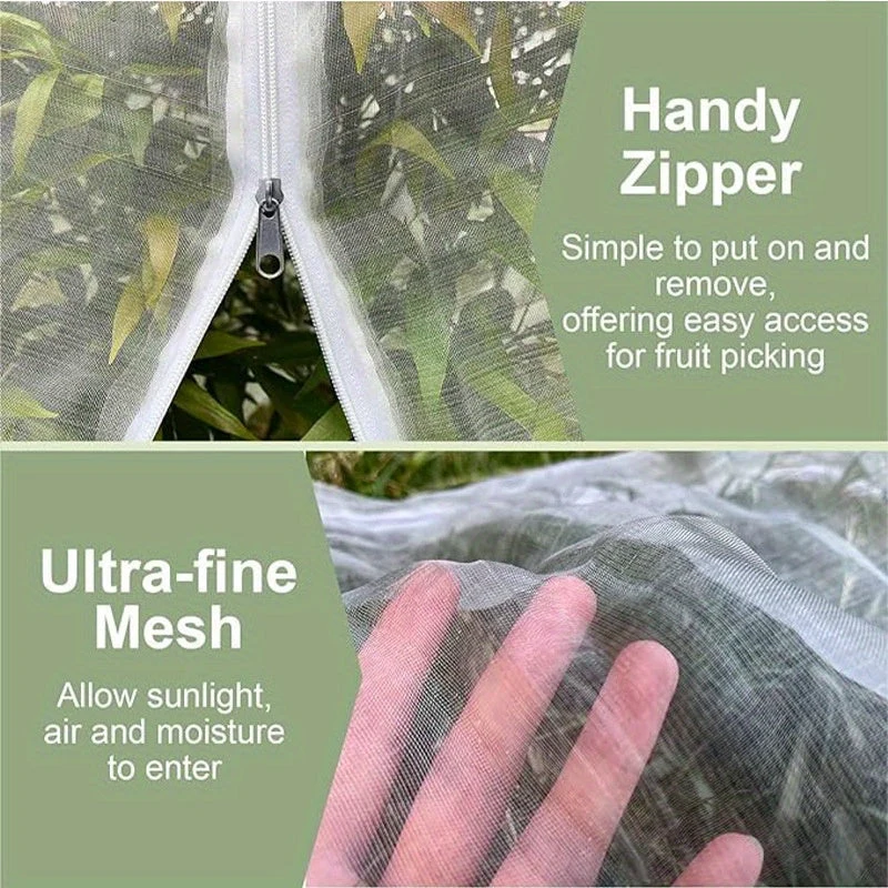 Euroselle Drawstring Fruit Tree Mesh Net Bags Breathable Fruit Protection