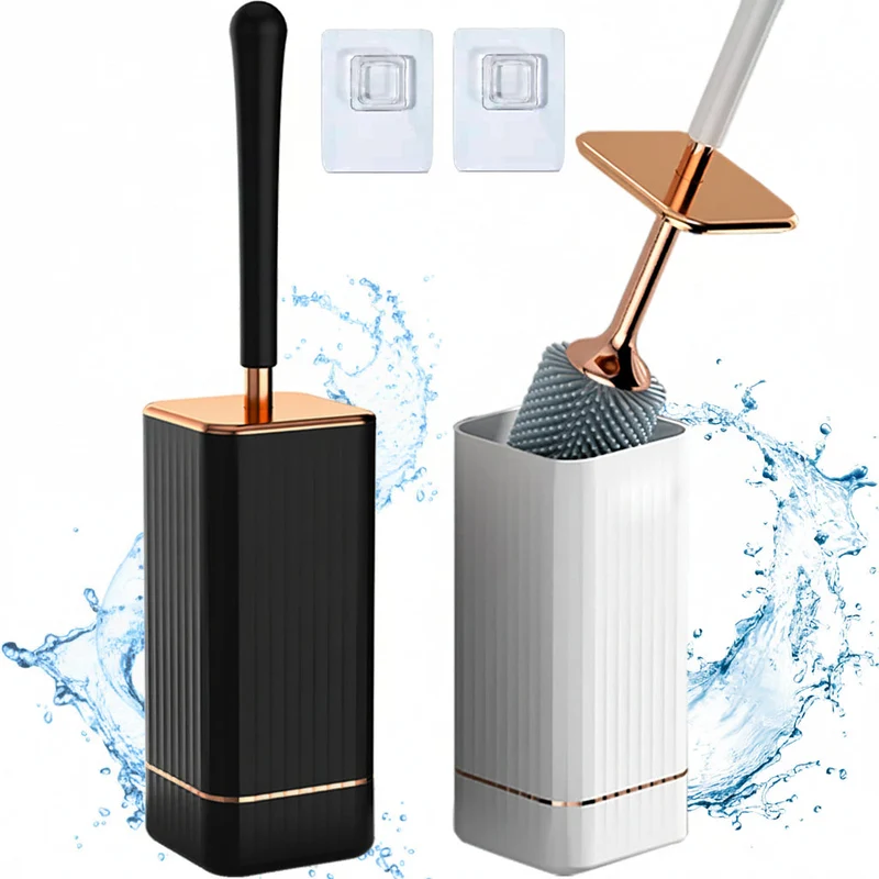 Euroselle Modern Bathroom Cleaning Brush With Durable Holder