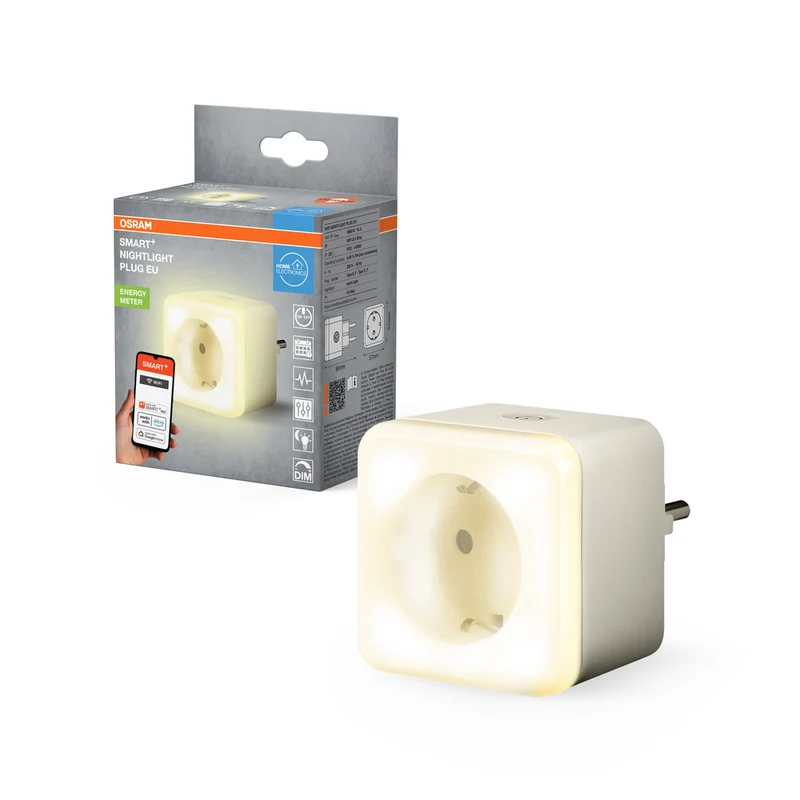 OSRAM Wifi SMART+ NIGHTLIGHT Plug EU Funksteckdose & Nachtlicht Weiß