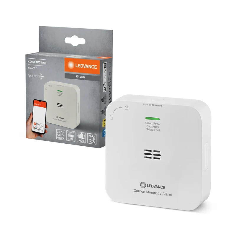 LEDVANCE Wifi SMART+ Kohlenmonoxid CO Detektor, Weiß