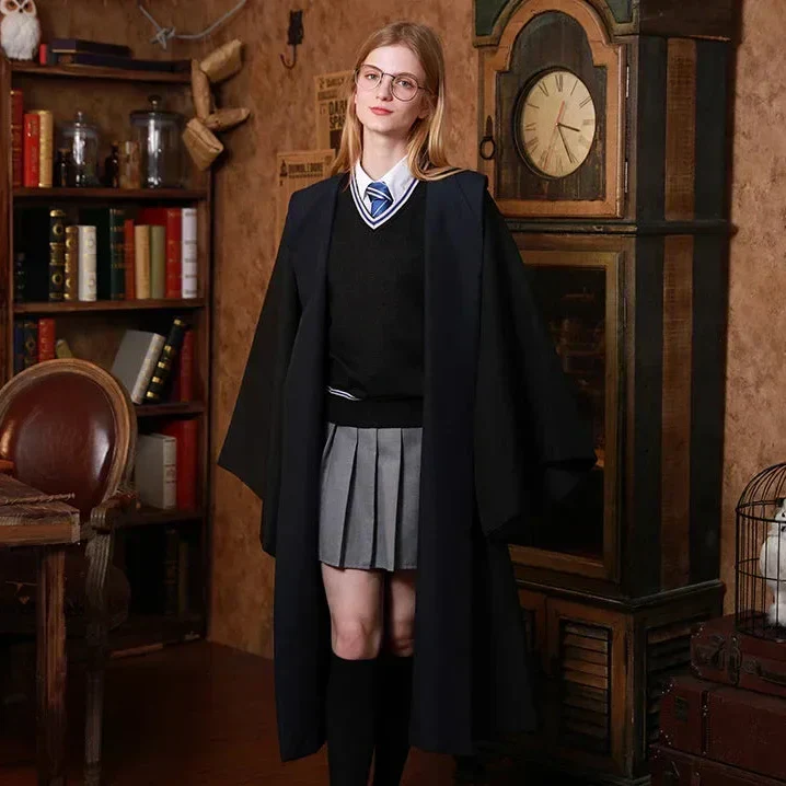 Euroselle Hogwarts Wizarding Student Costume With Robe, Wand And Accessories