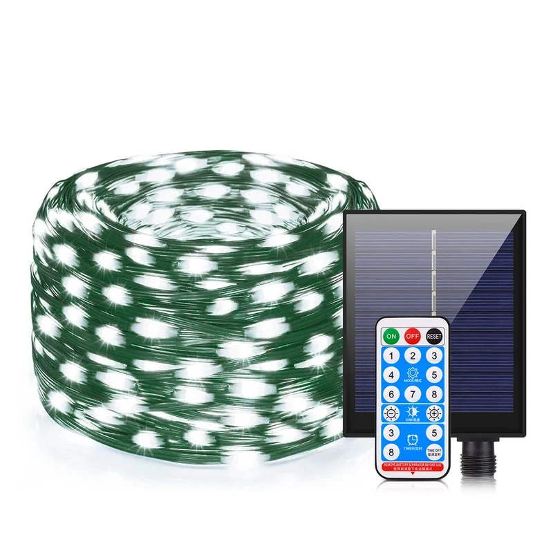 Euroselle 100M Solar Fairy Lights With Remote Control And 8 Modes