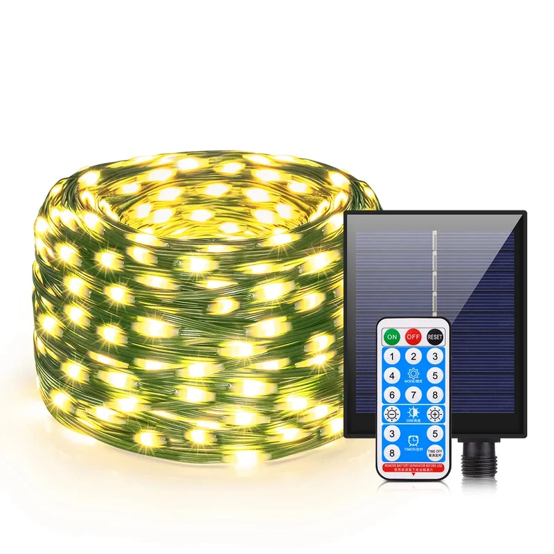 Euroselle 100M Solar Fairy Lights With Remote Control And 8 Modes