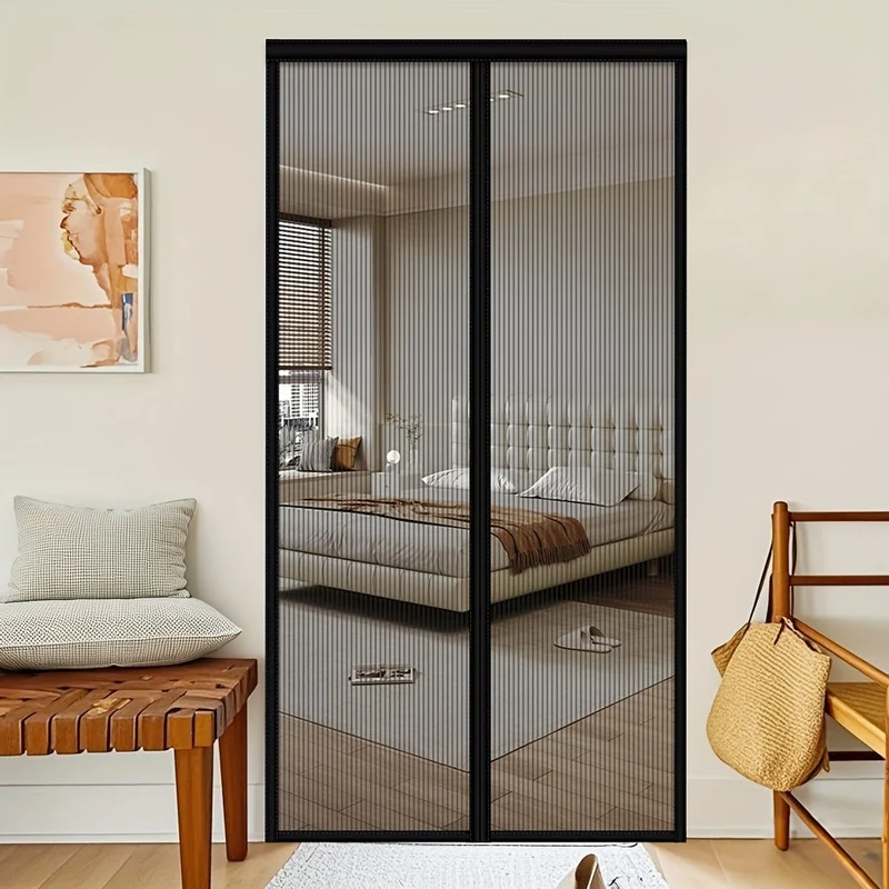 Euroselle Magnetic Mosquito Screen Curtain For Easy Door Pass-Through