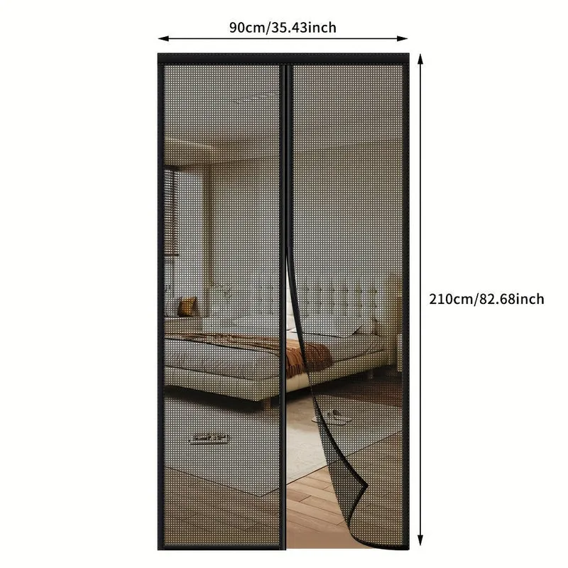 Euroselle Magnetic Mosquito Screen Curtain For Easy Door Pass-Through
