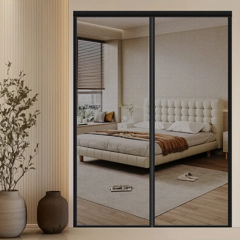 Euroselle Magnetic Mosquito Screen Curtain For Easy Door Pass-Through