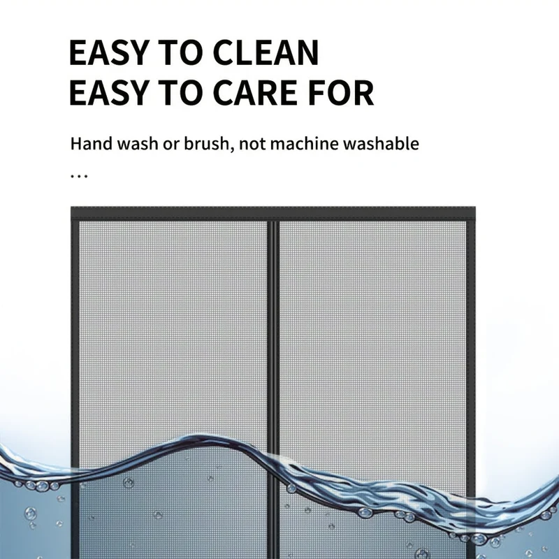 Euroselle Magnetic Mosquito Screen Curtain For Easy Door Pass-Through