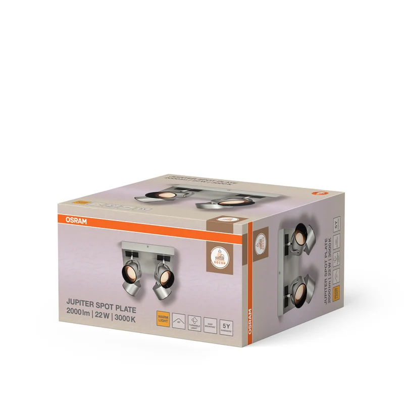 OSRAM DECOR SPOT JUPITER Deckenleuchte, 22W, 750lm, silber