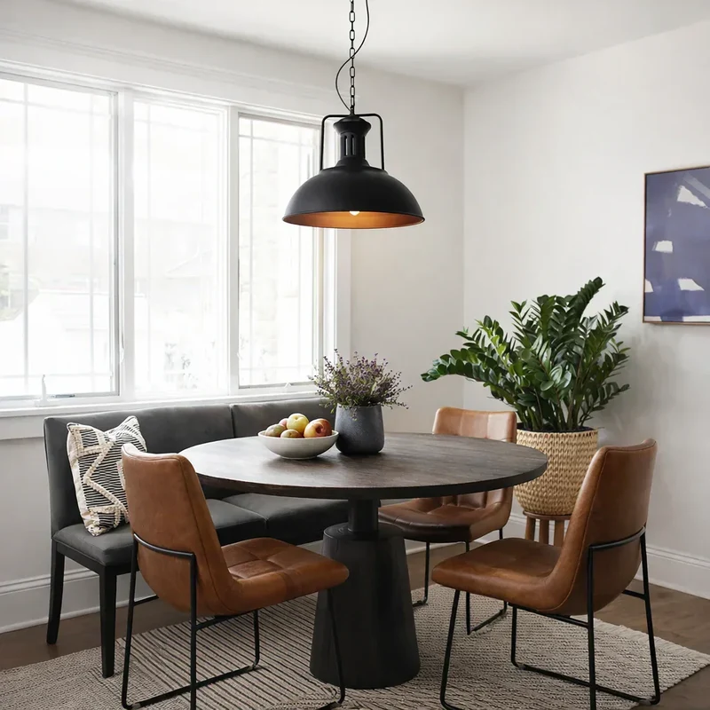 Industrial Metal Dome Pendant Light For Contemporary Living Spaces Euroselle