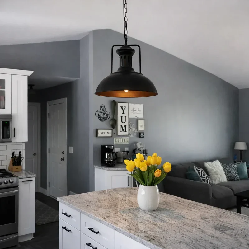Industrial Metal Dome Pendant Light For Contemporary Living Spaces Euroselle