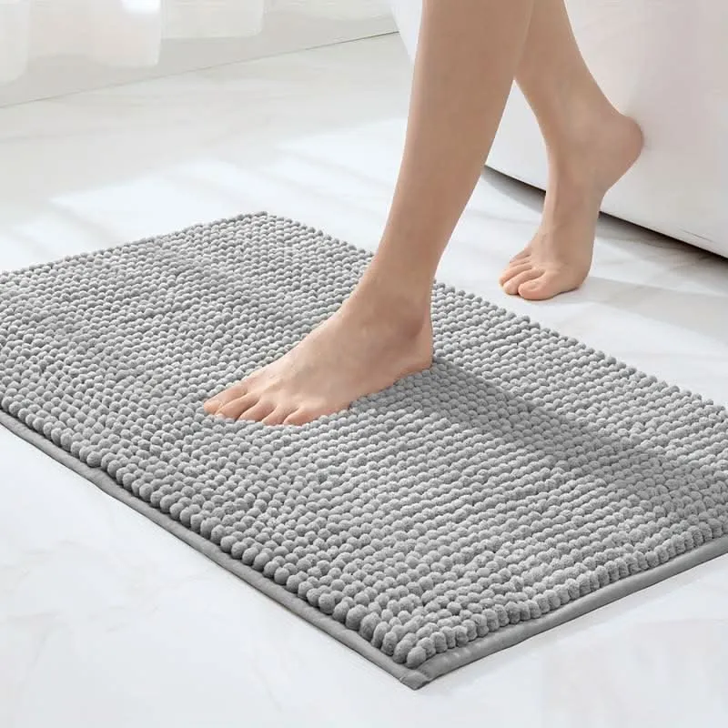 Euroselle Soft Chenille Bath Rug Absorbent Comfort