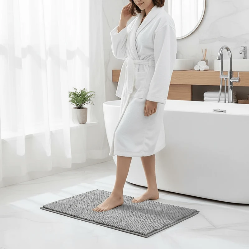 Euroselle Soft Chenille Bath Rug Absorbent Comfort