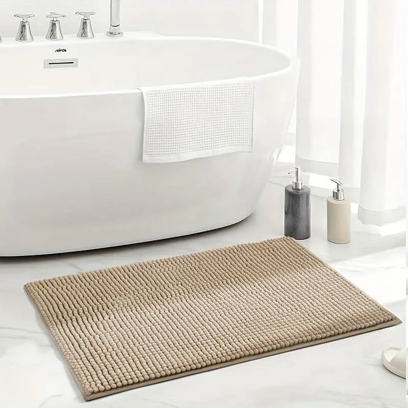 Euroselle Soft Chenille Bath Rug Absorbent Comfort