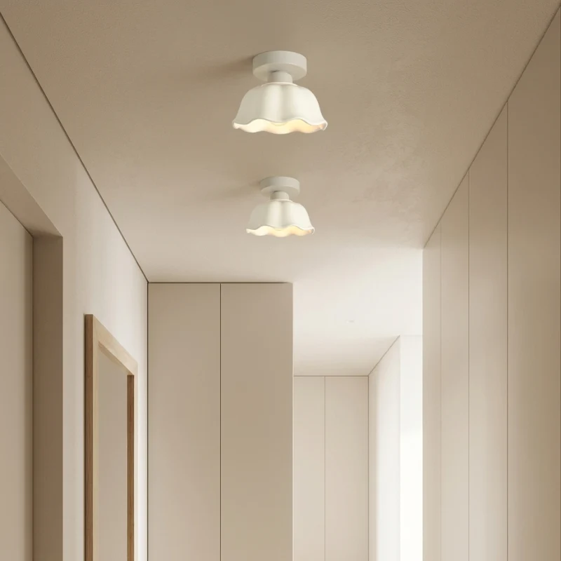 Euroselle Glass Pendant Lamp With Ceramic Shade For Modern Lighting