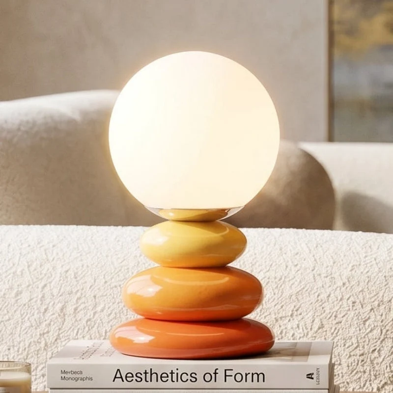 Euroselle Ceramic USB Powered LED Table Lamp For Bedside Or Desk Lighting