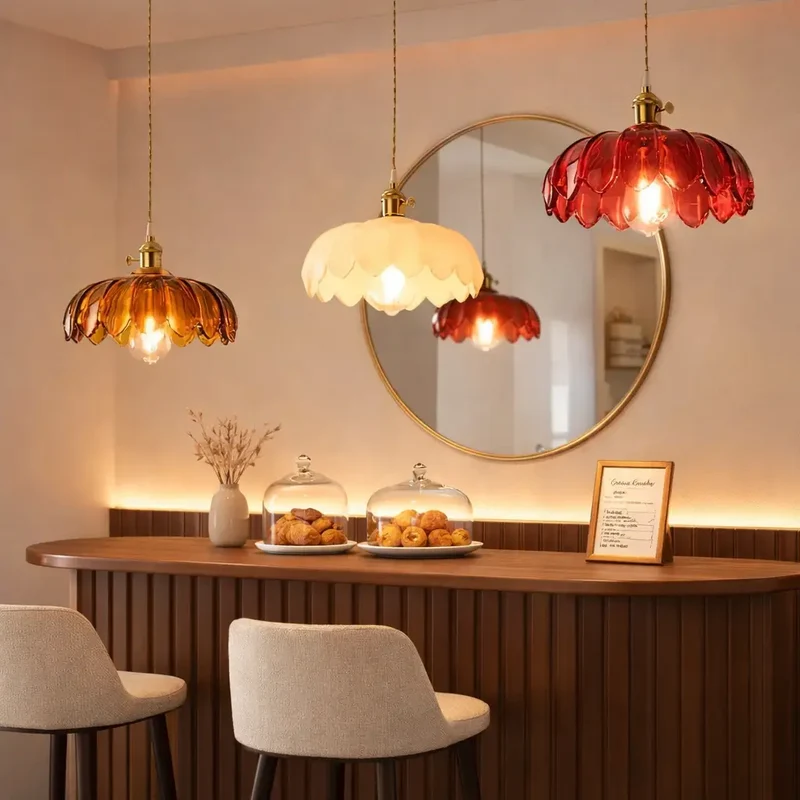 Euroselle Petal Bloom Pendant Light With Elegant Contemporary Design
