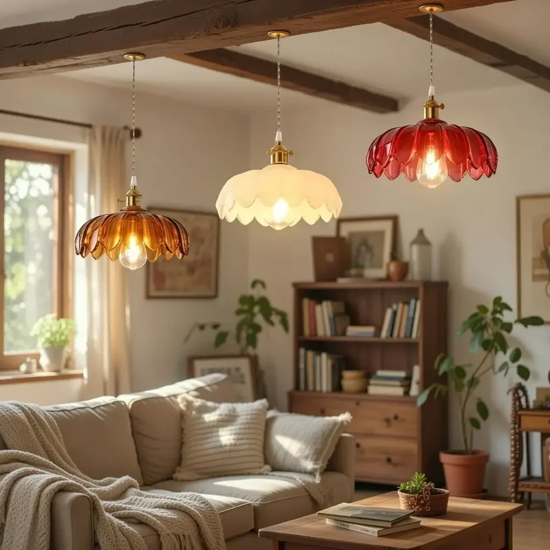 Euroselle Petal Bloom Pendant Light With Elegant Contemporary Design