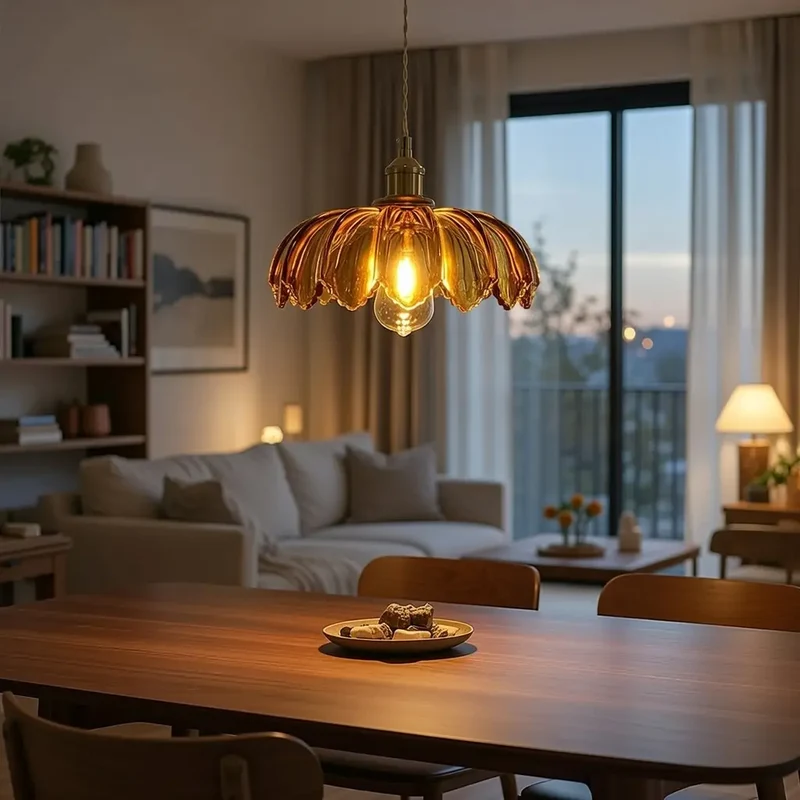 Euroselle Petal Bloom Pendant Light With Elegant Contemporary Design