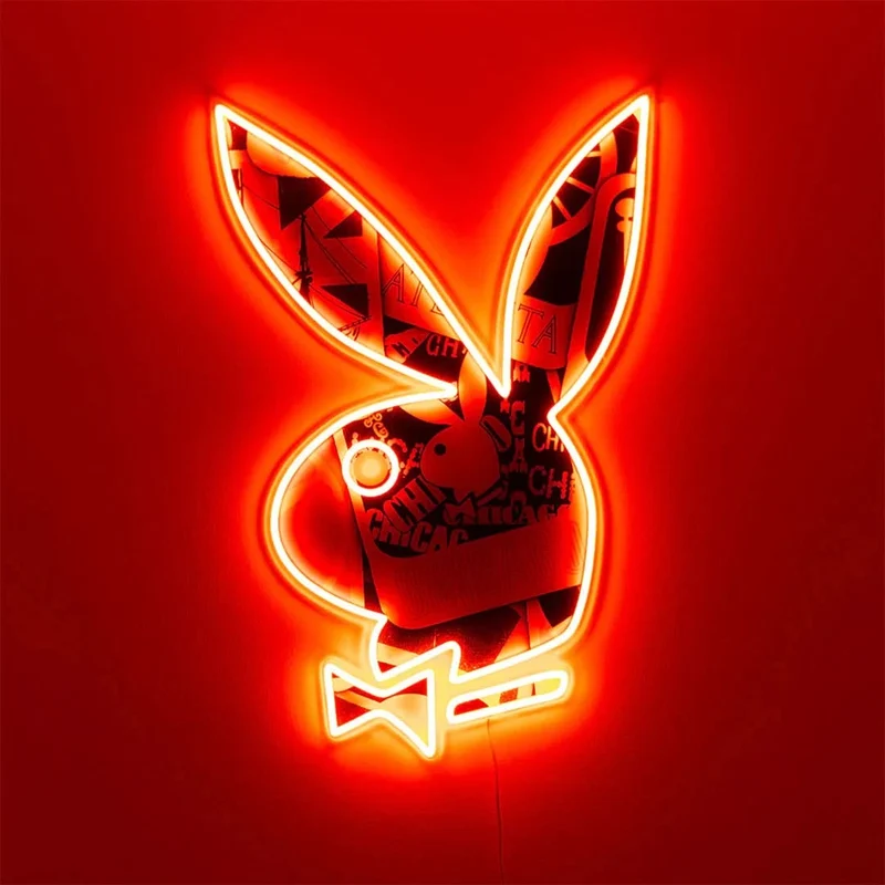 Playboy X Locomocean - Collage Playboy Bunny LED Neon 51x78 cm