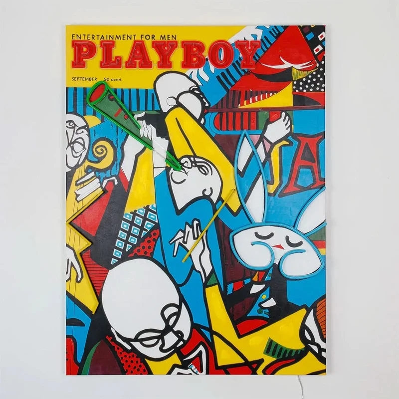 Playboy X Locomocean - Jazz Cover (LED Neon) 90x120 cm