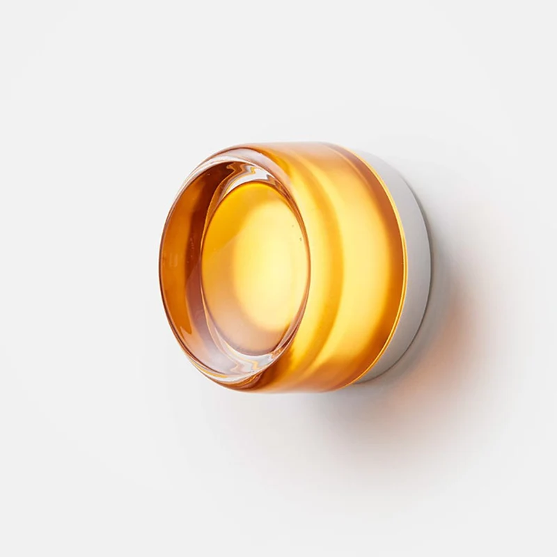 Euroselle Designer LED Wall Sconce With Dimple Glass For Modern Interiors
