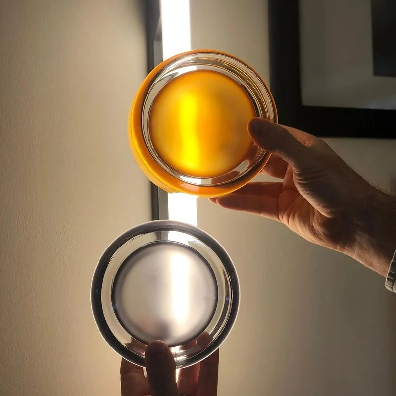 Euroselle Designer LED Wall Sconce With Dimple Glass For Modern Interiors
