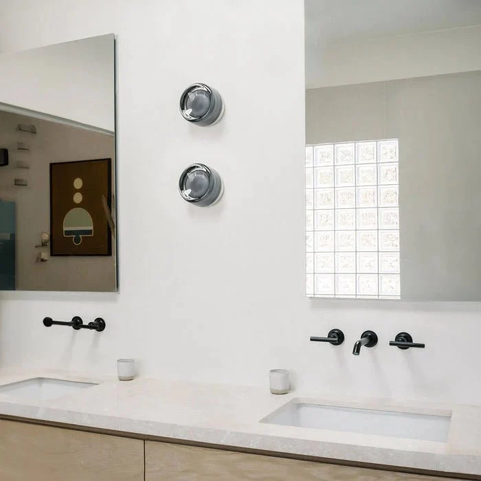 Euroselle Designer LED Wall Sconce With Dimple Glass For Modern Interiors