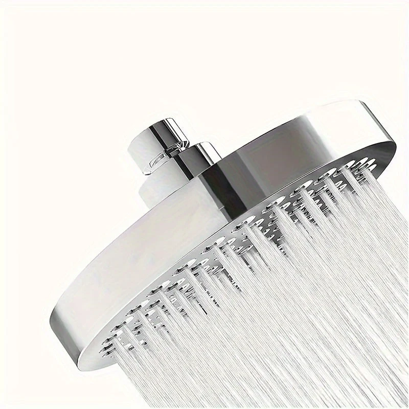 Euroselle Rain Shower Head Premium 1pc With Anti-Clog Nozzles And Adjustable Angles