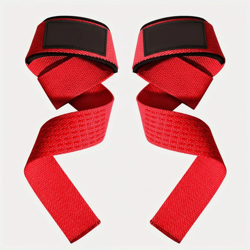 Euroselle Weightlifting Wrist Straps With Extra Hand Grip Support