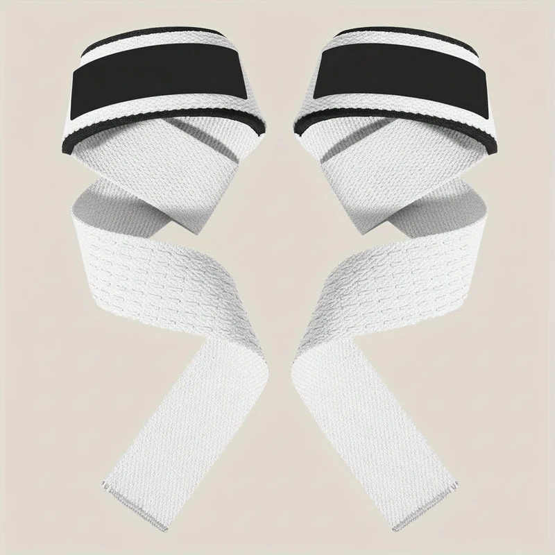 Euroselle Weightlifting Wrist Straps With Extra Hand Grip Support