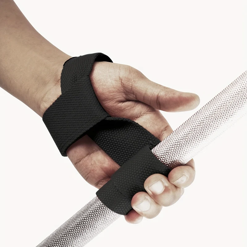 Euroselle Weightlifting Wrist Straps With Extra Hand Grip Support