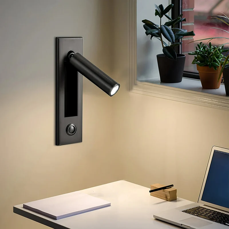 Euroselle Adjustable LED Bedside Lamp for Stylish Bedroom Comfort