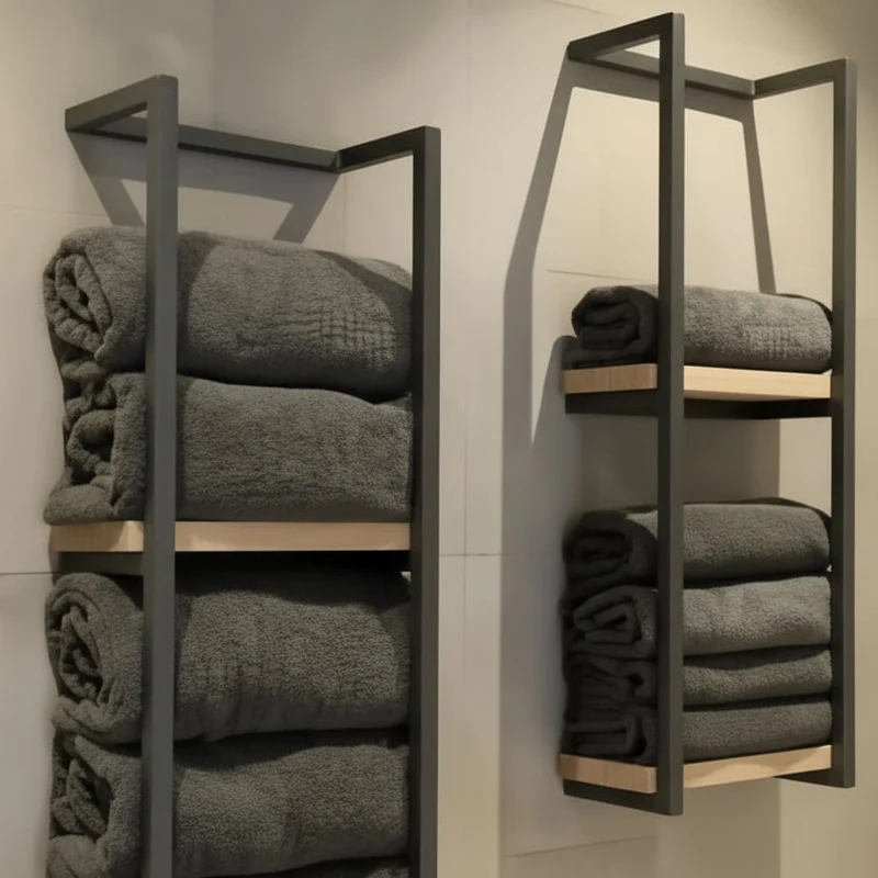 Euroselle Contemporary Rustproof Stainless Steel Wall Towel Rack