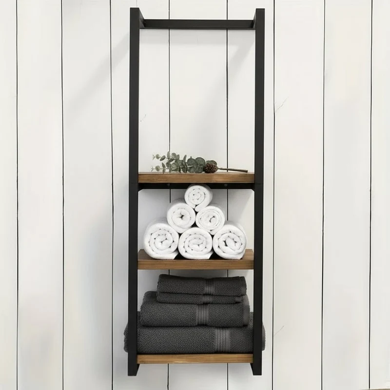 Euroselle Contemporary Rustproof Stainless Steel Wall Towel Rack