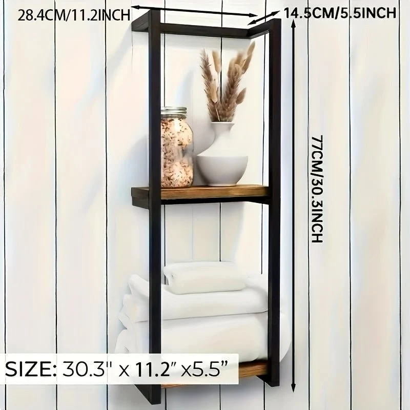 Euroselle Contemporary Rustproof Stainless Steel Wall Towel Rack