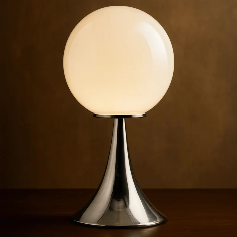 Euroselle Glass Table Lamp Dimmable LED Modern Nordic Living Room Design