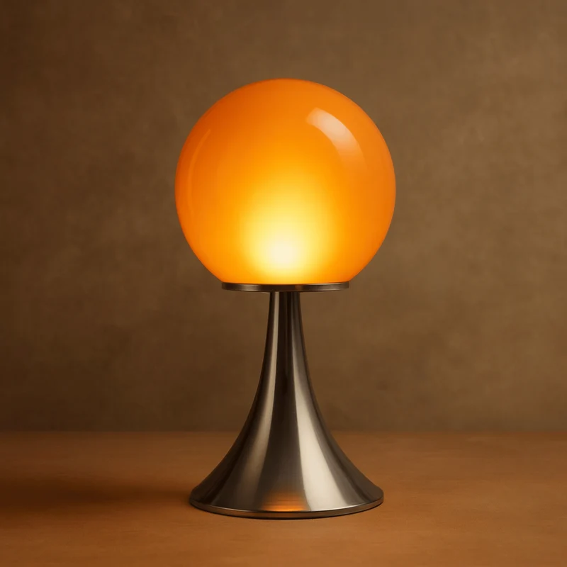 Euroselle Glass Table Lamp Dimmable LED Modern Nordic Living Room Design