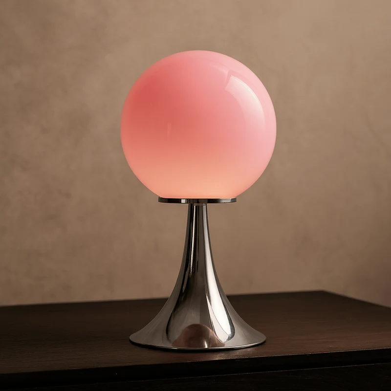 Euroselle Glass Table Lamp Dimmable LED Modern Nordic Living Room Design