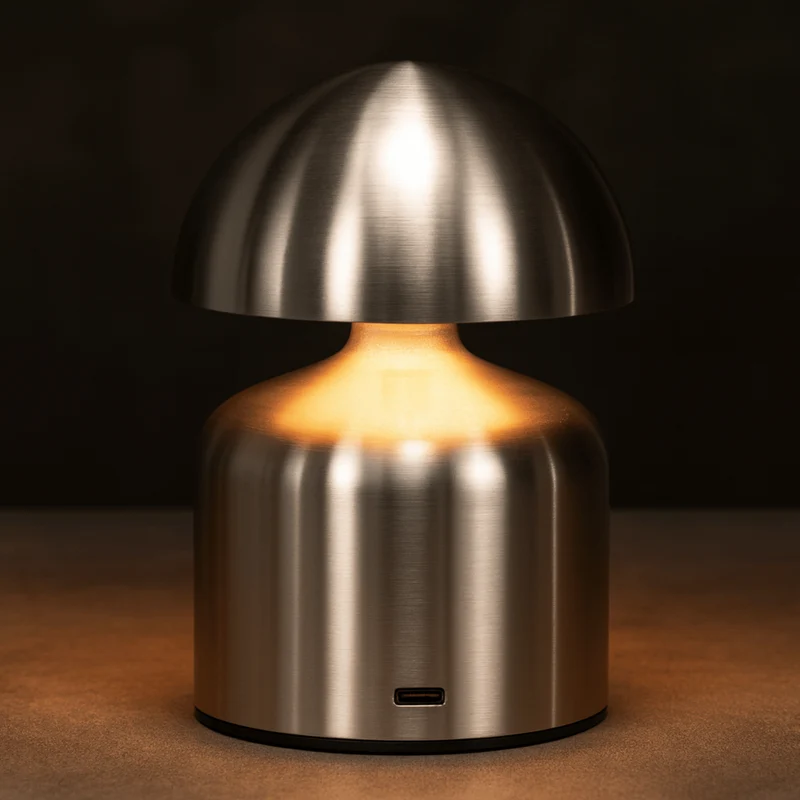 Euroselle Cordless Table Lamp, 4W LED, Rechargeable, Portable Desk Bedside Lamp
