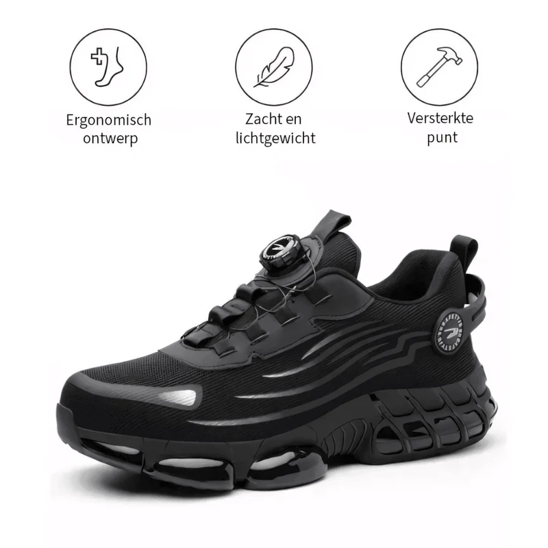 Euroselle Breathable Non Slip Arch Support Work Shoes