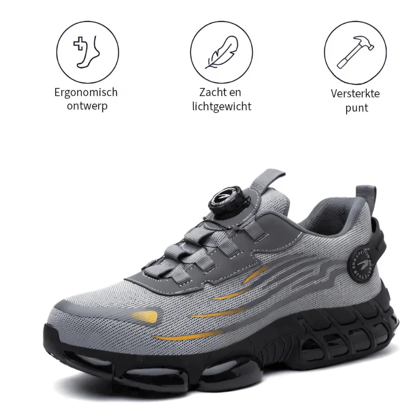 Euroselle Breathable Non Slip Arch Support Work Shoes