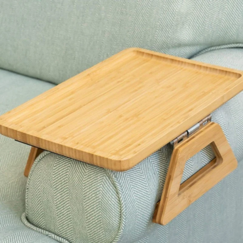 Euroselle Adjustable Bamboo Clip On Arm Tray Table
