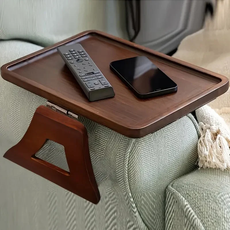 Euroselle Adjustable Bamboo Clip On Arm Tray Table