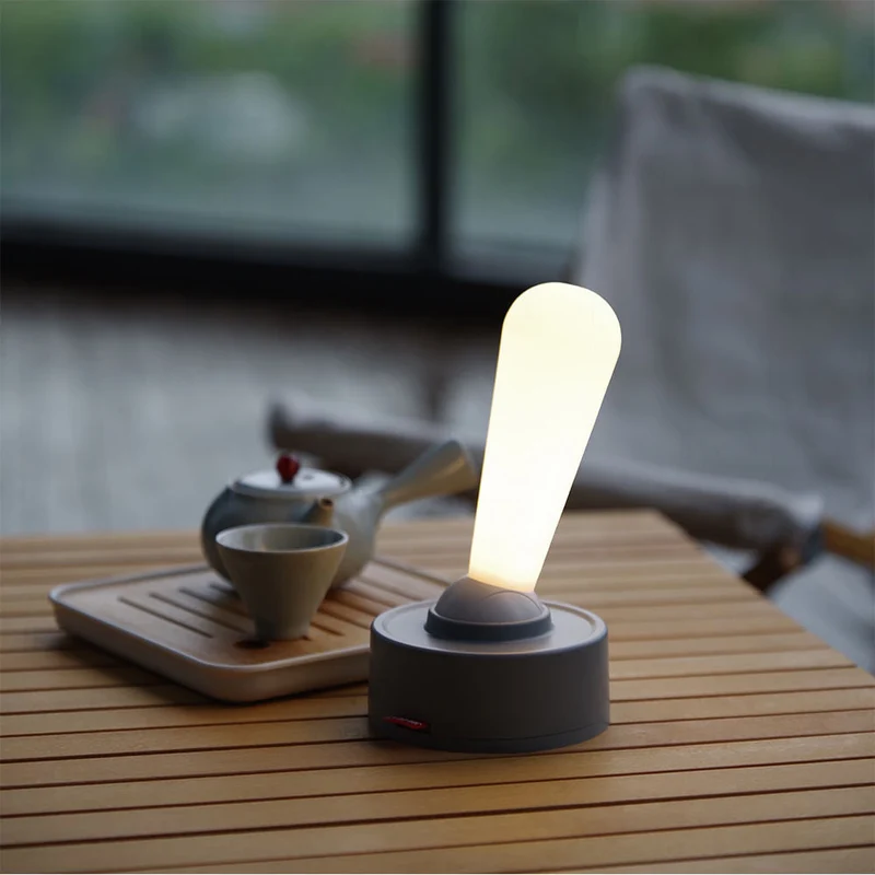 Euroselle Cordless Rechargeable LED Table Lamp, Retro Style With Adjustable Brightness